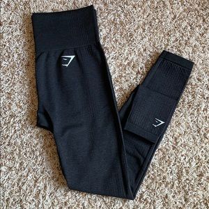 Gymshark Vital Seamless Leggings, black, small